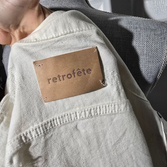 RETROFÊTE Ada Distressed Denim Jacket - Picture 6 of 8